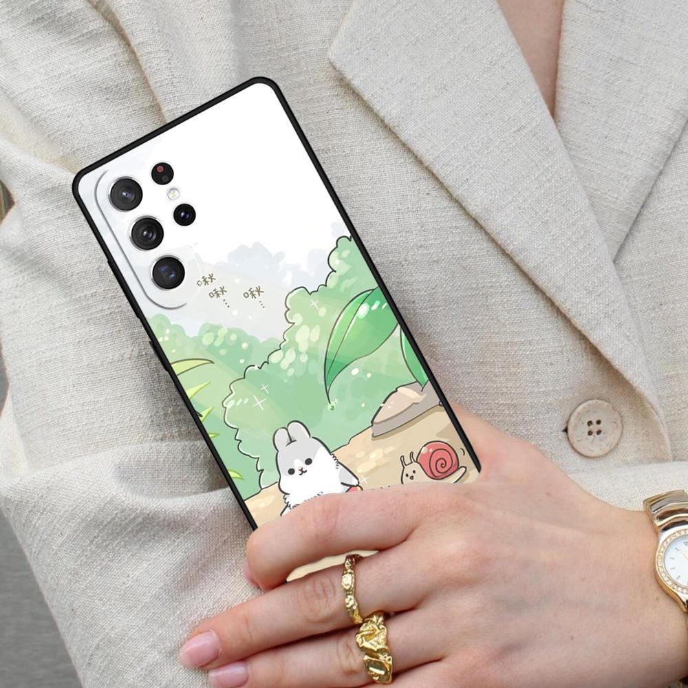 Süße Kaninchen Handyhülle für Samsung Galaxy S26 Ultra S25 S24 S23 S22 S21 S20 Note10 Hülle