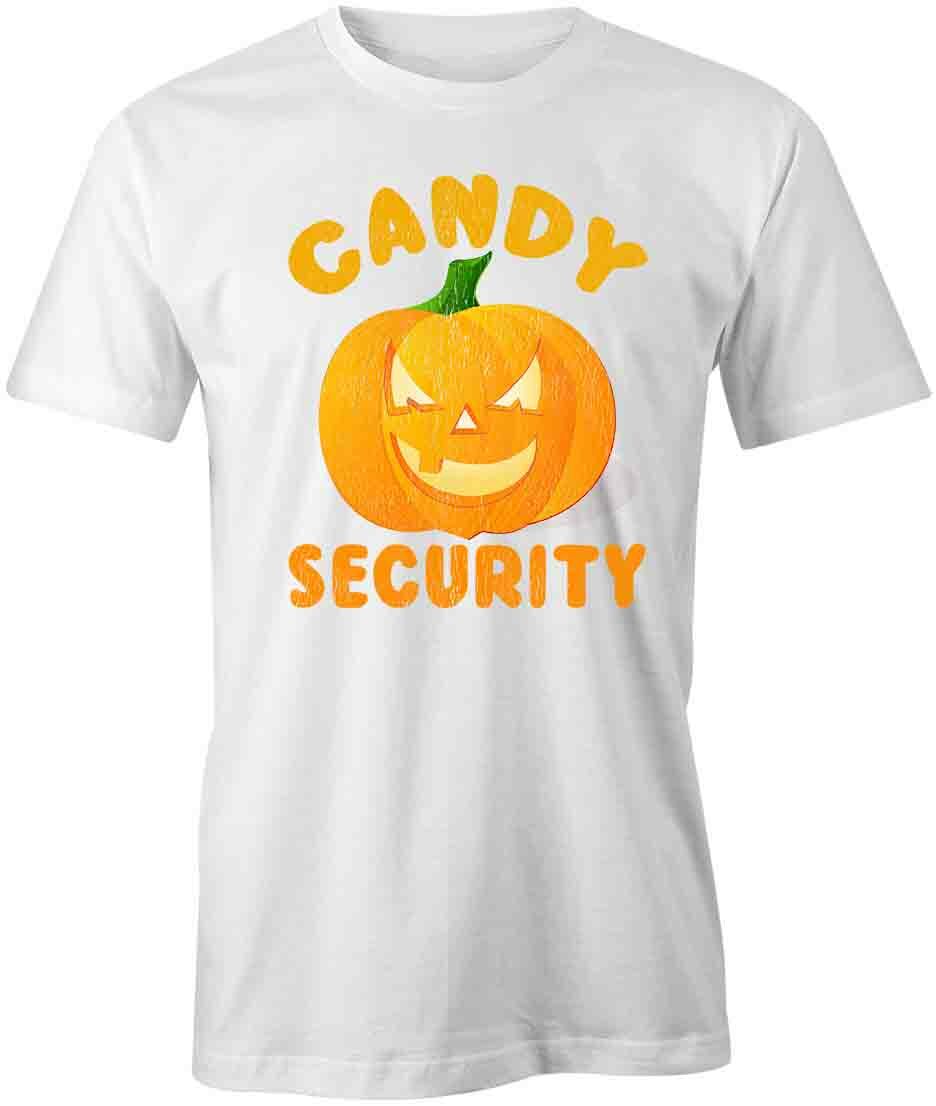 CANDY SECURITY TShirt Tee Short-Sleeved Cotton CLOTHING HALLOWEEN S1WCA213 S