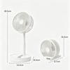 Mini Oscillating Fan Portable Battery-Operated Table Fan With 3 Speed Levels 6-inch Desk Fan Detachable Desk Fan For Home Office