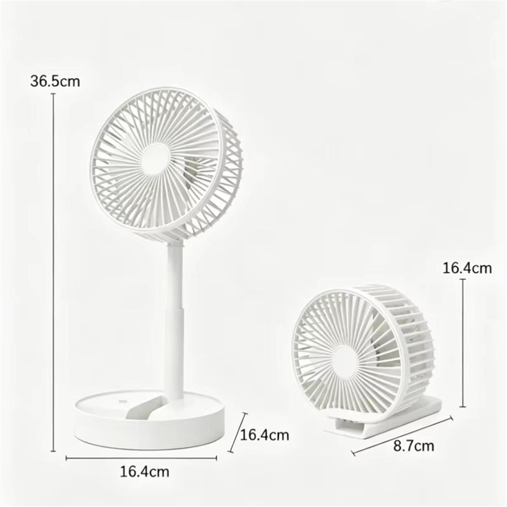 Mini Oscillating Fan Portable Battery-Operated Table Fan With 3 Speed Levels 6-inch Desk Fan Detachable Desk Fan For Home Office