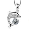 Zhenrong's New Jewelry Collection Women's necklaces Silver-plated necklace pendant Female Dolphin Pendant One piece