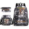 Capybara Animal Print 3Pcs Student Bookbag Set Shoulder Bag Pencil Case Children School Bag for Boys Girls Lightweight Daypack