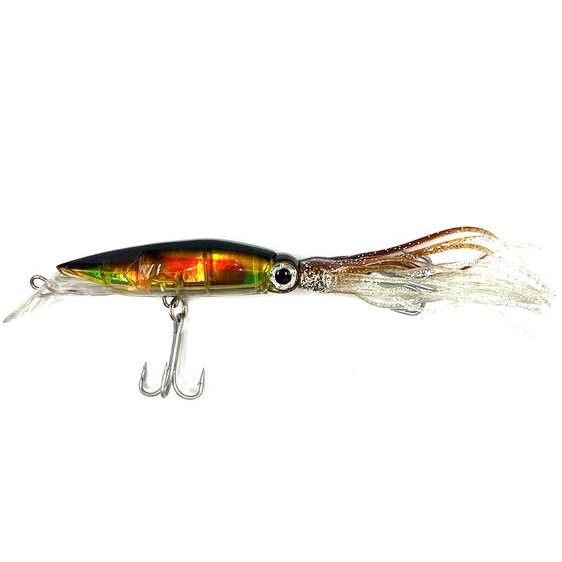 Sea Fishing Long Shot Big Octopus Squid Bait Luya Bait Fake Bait With Beard Plastic Squid Bait