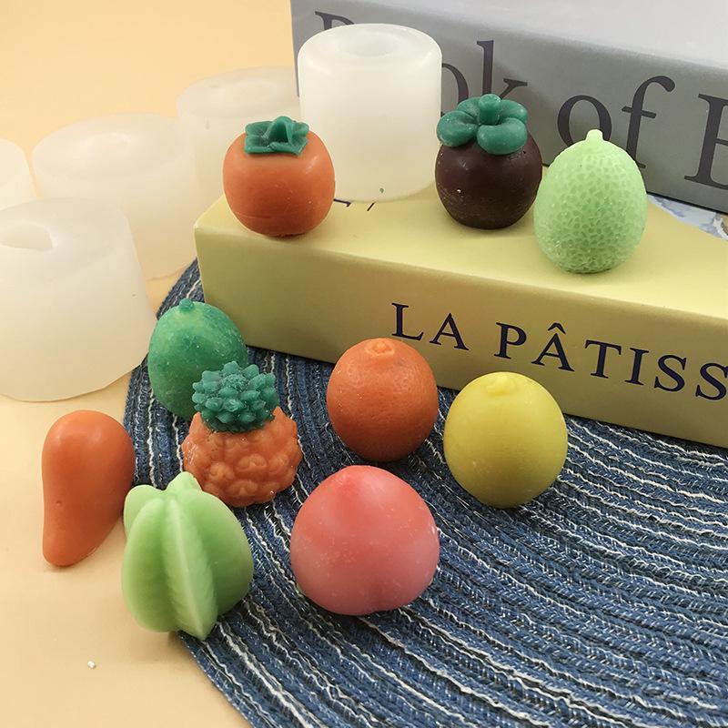 Mini silikonová forma na svírání nosu kaki pro DIY výrobu čokolády a pryskyřice