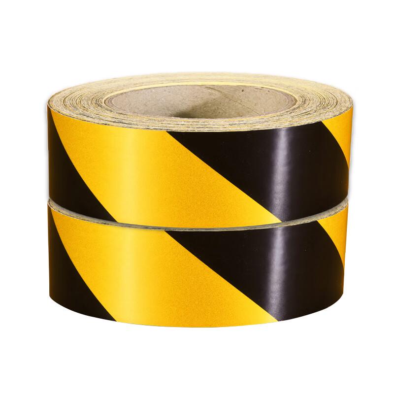 Reflective Safety Warning Tape (Red & White Diagonal)