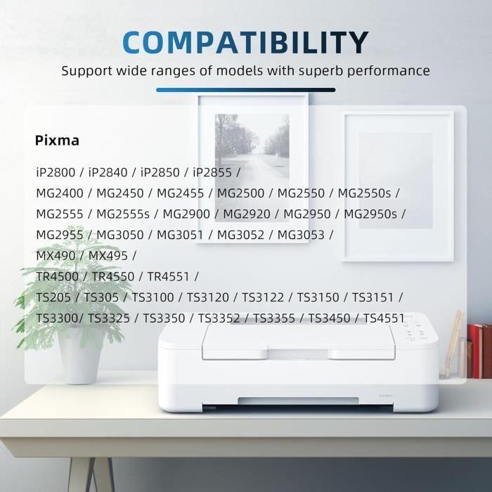 Cartouches d'encre - Neiber - 545 et 546 - Remanufacturées - Noir et Couleur - Compatible Canon