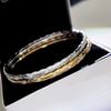 Elegant Diamond Grid Couple Bracelet for Women Simple and Versatile Fashion Jewelry