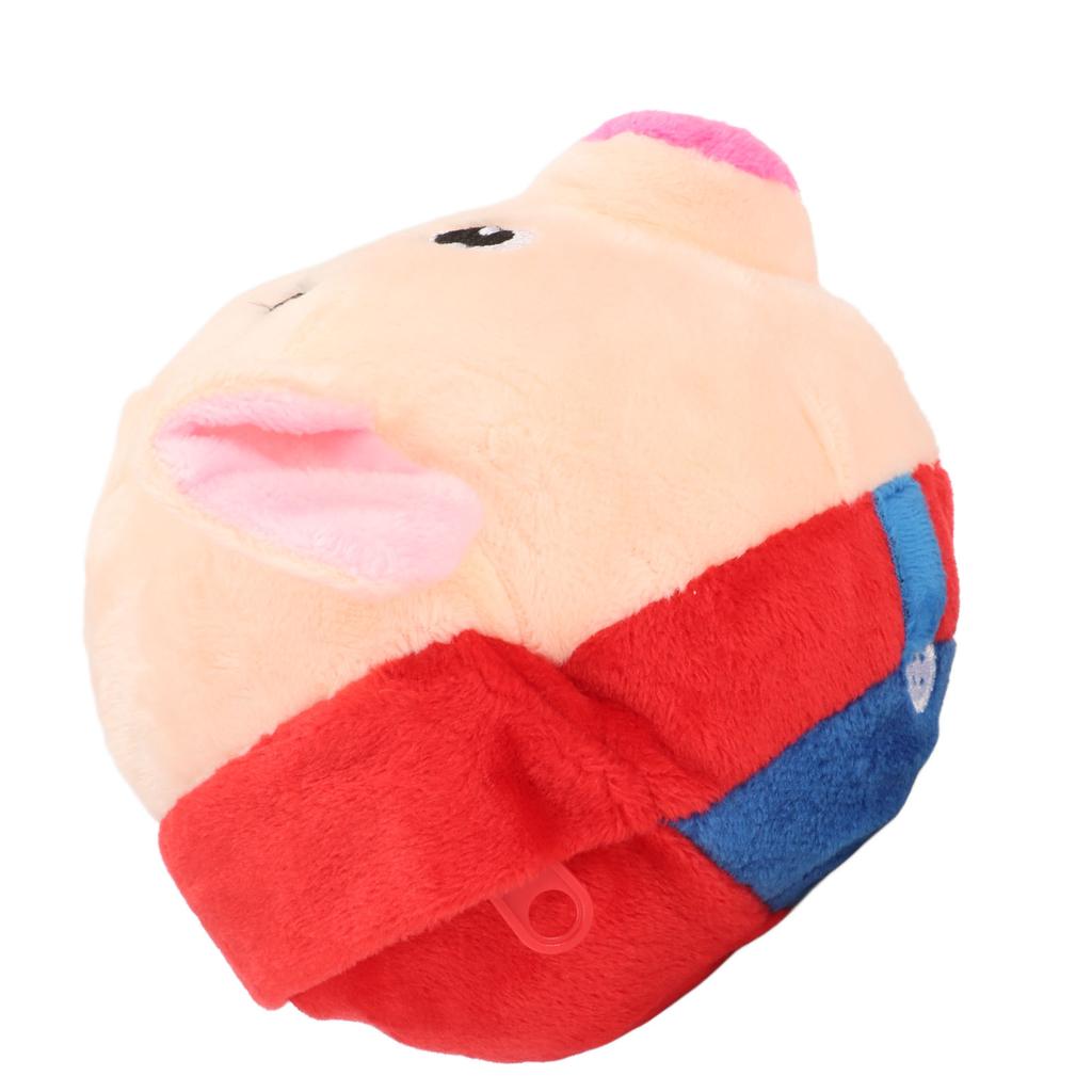 Pet Bouncing Ball USB Rechargeable Interactive Washable Cartoon Pig Plush Sound Electronic Dog Toy for Puppy