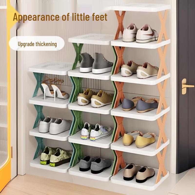 Compact Lightweight Shoe Rack: Space-Saving, Removable Storage for Dorms & Indoor Use