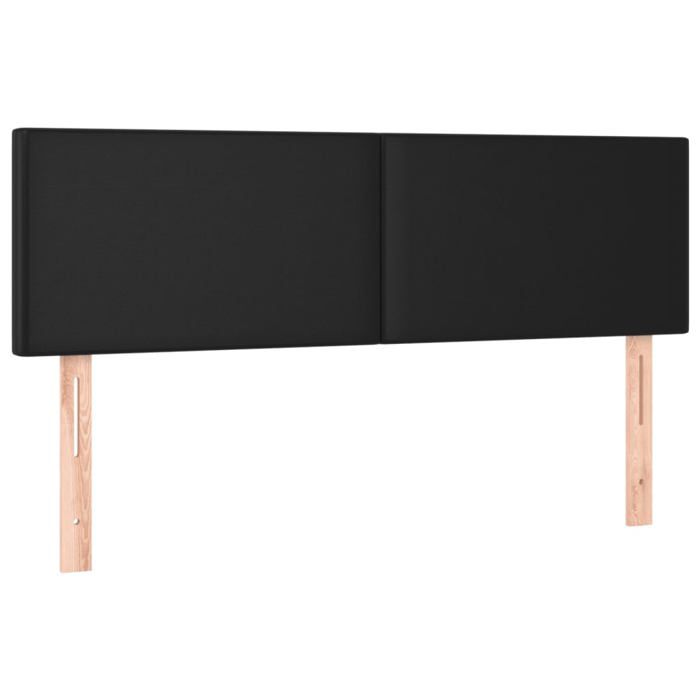 Maison Exclusive - Tête de lit à LED Noir 144x5x78/88 cm Similicuir