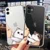 Cute Cat Phone Case For iPhone 13 12 11 Pro Max X XR XS Max 7 8 6 6s Plus 12 13 Mini 5 5S SE2020 Soft TPU Transparent Back Cover