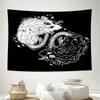 Dunkles Ästhetik Wandteppich Himmlischer Mond Sonne Gotisches Wandbehang Zimmerdekor Hexenhaftes Wohnaccessoire Fantasy Kunst Wanddekor Spirituelles Tap