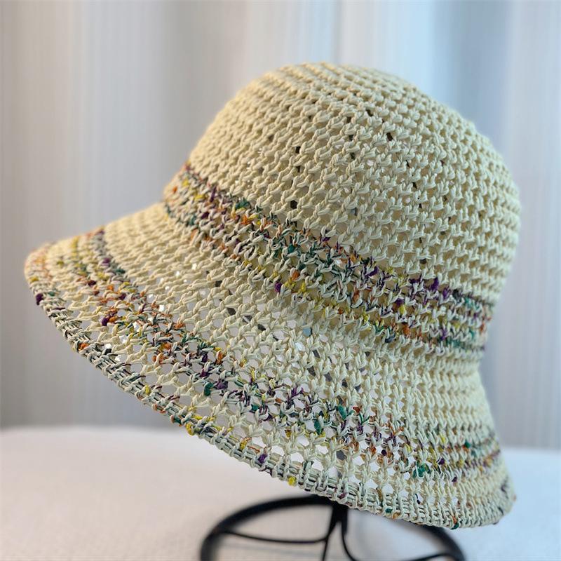 Summer Beach Bucket Hat For Women Top Quality Outdoor Casual Breathable Sunshade Wide Brim Colorful Fisherman Cap Party Gift