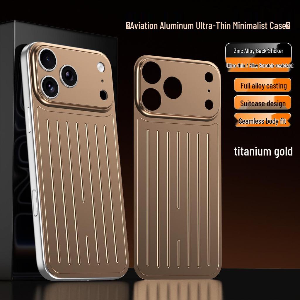 Minimalist Drop-Proof Suitcase Style Case for iPhone 17 & 16 Pro Max