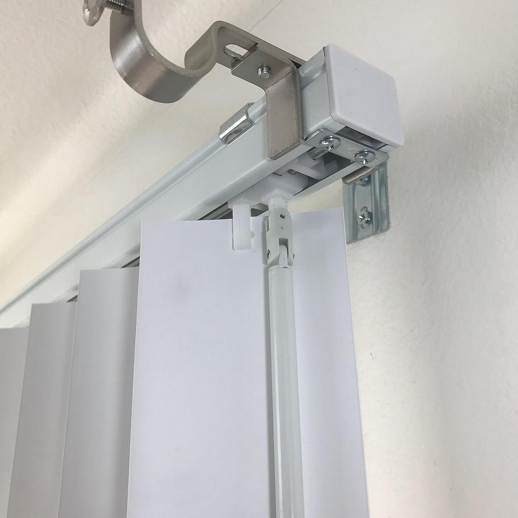 NONO Bracket - Curtain Rod Bracket Attachment for Blinds (White Outside Mounted )
