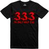 Halloween T Shirt 333 I'm Only Half Evil Funny Slogan Mens Regular Fit Funny Tee