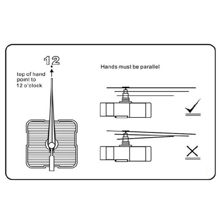 Craft Your Own Clock with 8Pcs Quiet Quartzs Clock Movement Includes 12 Hands Set for Wall Clock 13/18/24mm Shaft Length