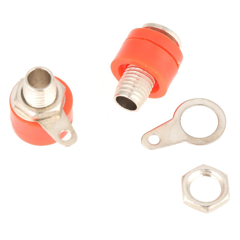 20Pcs 4mm Banana Jack Socket ABS Material Mixed Colors Panel Mount Connectors Corrosive-resistance Fire Retardance