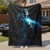 1pc dark magic wand smoke Outdoor Flannel Throw Blanket All Season Soft Warmth,Home Decor 1031259