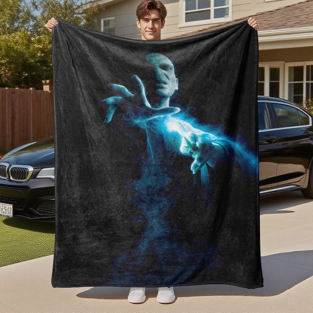 1pc dark magic wand smoke Outdoor Flannel Throw Blanket All Season Soft Warmth,Home Decor 1031259
