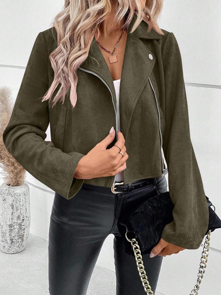 Heißverkaufende kurze Wildlederjacke Top im europäischen und amerikanischen Stil