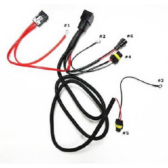 

Реле та джгут проводів для ксенонового комплекту фар 9005 9006 9145 HB3 HB4, 35 Вт або 55 Вт