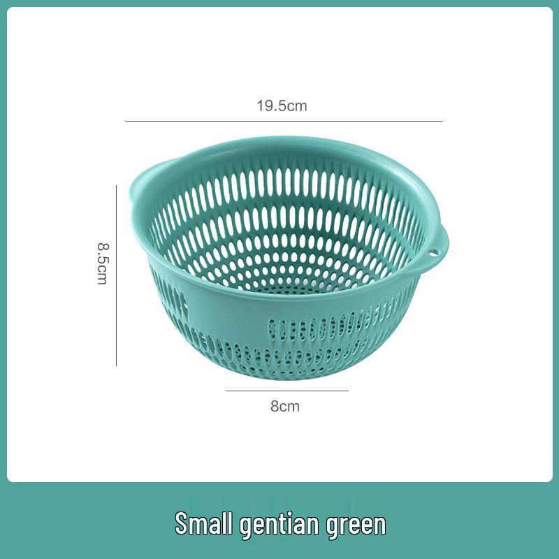 Three-Piece Kitchen Set: Vegetable Washing Basket, Drain Basket, and Fruit Plate