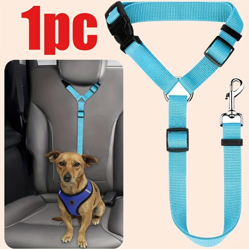 1pc Adjustable Dog Car Seat Belt Safety Harness with Cloud Pattern-Durable Pet Restraint Strap for Travel,Hand Wash Only