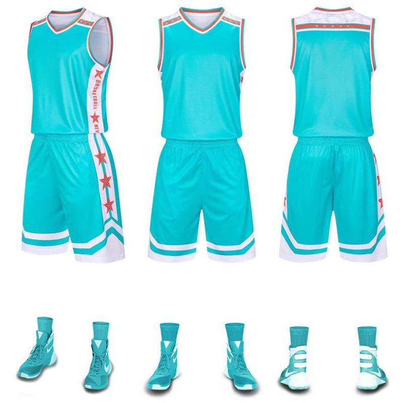 New Basketball Jersey Set Children'S Adult Jerseys Male And Female College Students Game Training Jersey Vest Summer