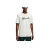 Moncler Letter Jacquard Crew Neck Loose Breathable Short Sleeve T-Shirt Men T-Shirts White K1-091-8C00011-89AJS-034