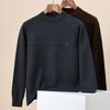 Hengyuanxiang Men's 100% Pure Wool Thickened Pullover Sweater