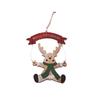 Christmas Party Decorations Kids Gift Hanging Drop Ornaments Christmas Wooden Pendants Ornaments for