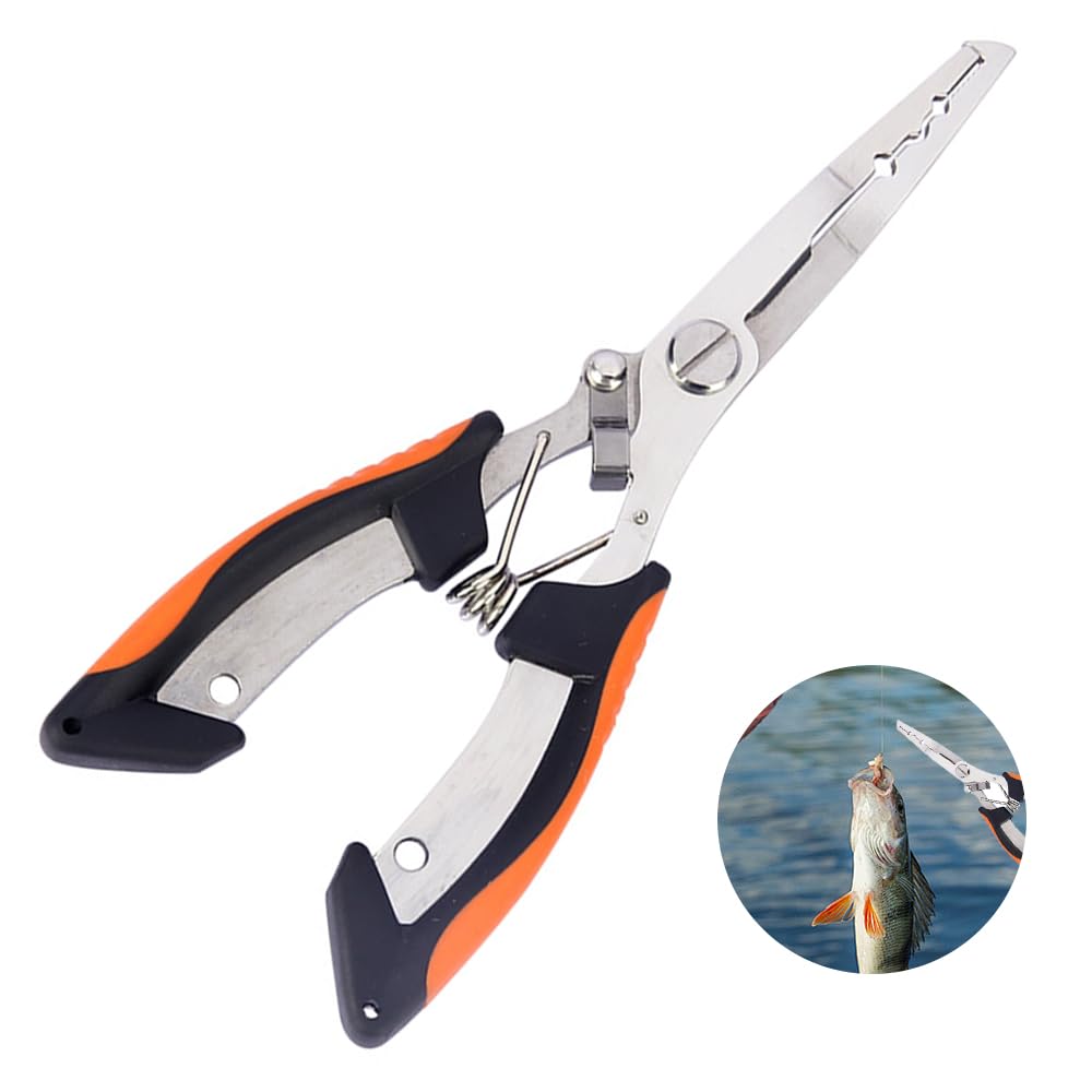 Fishing Pliers, Hook Releaser, Power Pliers, Rust-Resistant, Multi-Function Fishing Tackle, Hook Remover, Line Cutter, for Outdoor Fishing,