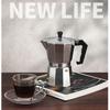 150 300 600 Caffettiera Moka in Alluminio Con Fornello Elettrico Macchina da Caffè per Piano Cottura Percolatore Espresso Bollitore Mocha Riscaldatore Casa Domestico