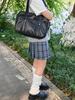 Mittlerer JK-Schulrucksack im japanischen Stil: PU-Leder Studentinnen-Handtasche