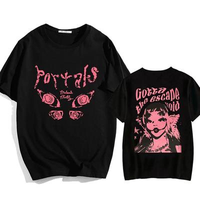 Melanie Martinez Portals Tour Unisex Kleidung Frühling und Sommer T-Shirt Retro Anime Bedruckte T-Shirts Paare Tops Streetwear Ästhetik