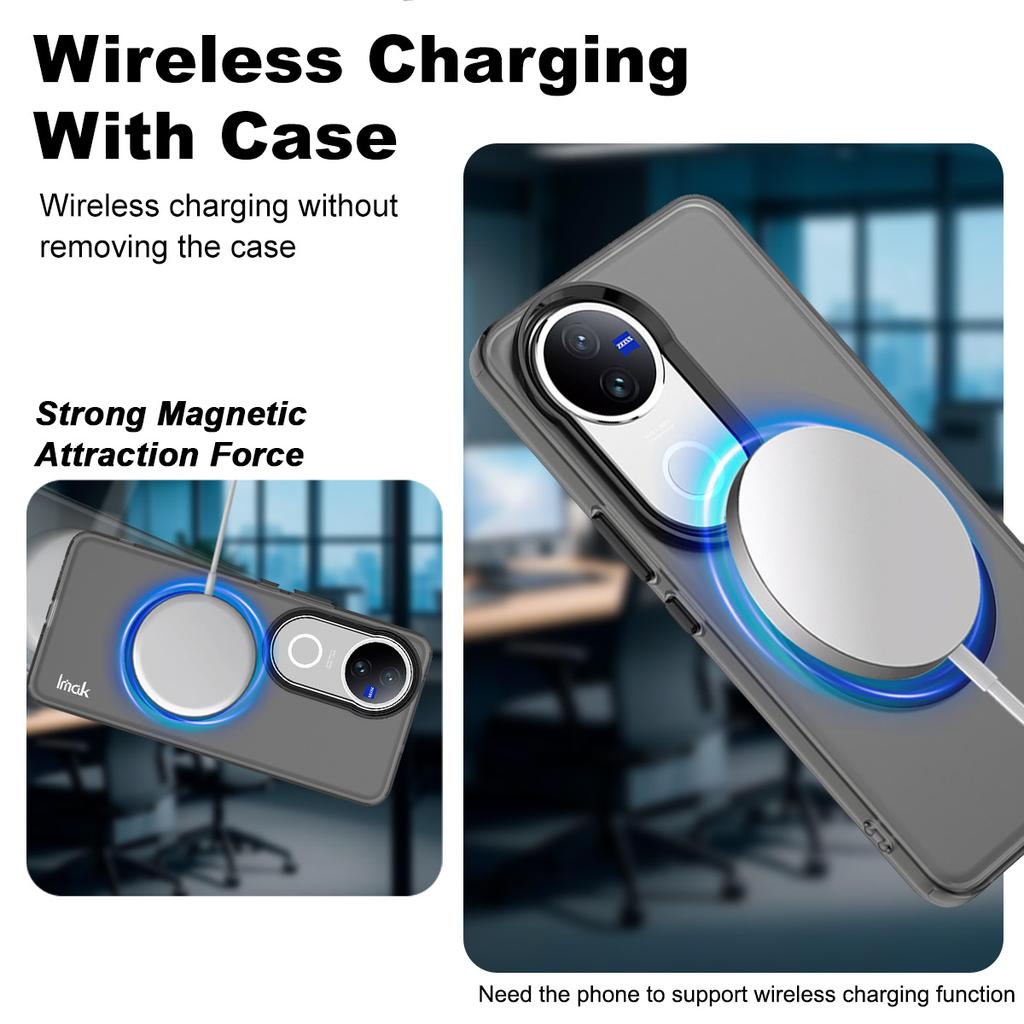 IMAK For vivo V50 5G/V50e 5G Case Compatible with MagSafe PC+TPU Protective Phone Back Cover