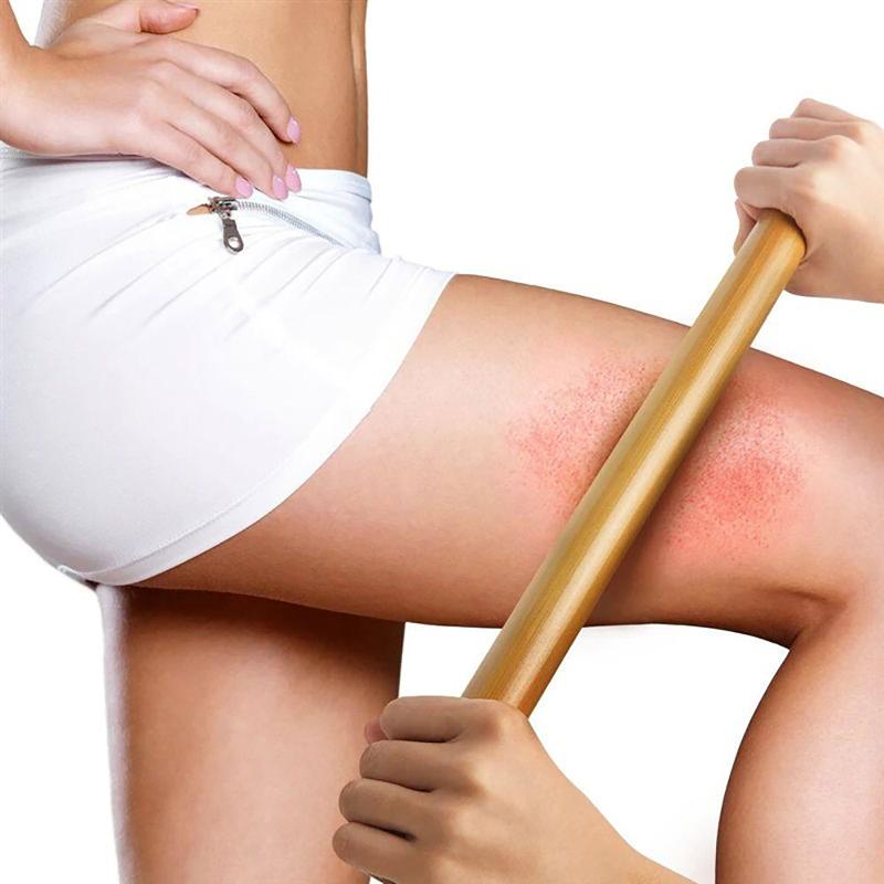 Bamboo Gua Sha Therapy Massager Stick 1Pcs Natural Wood Massage Tool for SPA Home Body Pain Relief