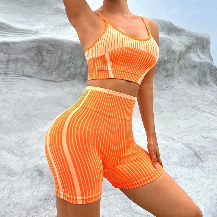 JYL Washed Backless High Elastic Yoga Set Pants M амарант розовый