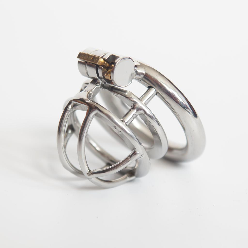 Ergonomic Stainless Steel Stealth Lock Male Chastity Device,Cock Cage,Penis Lock,Cock Ring,Chastity Belt, S075