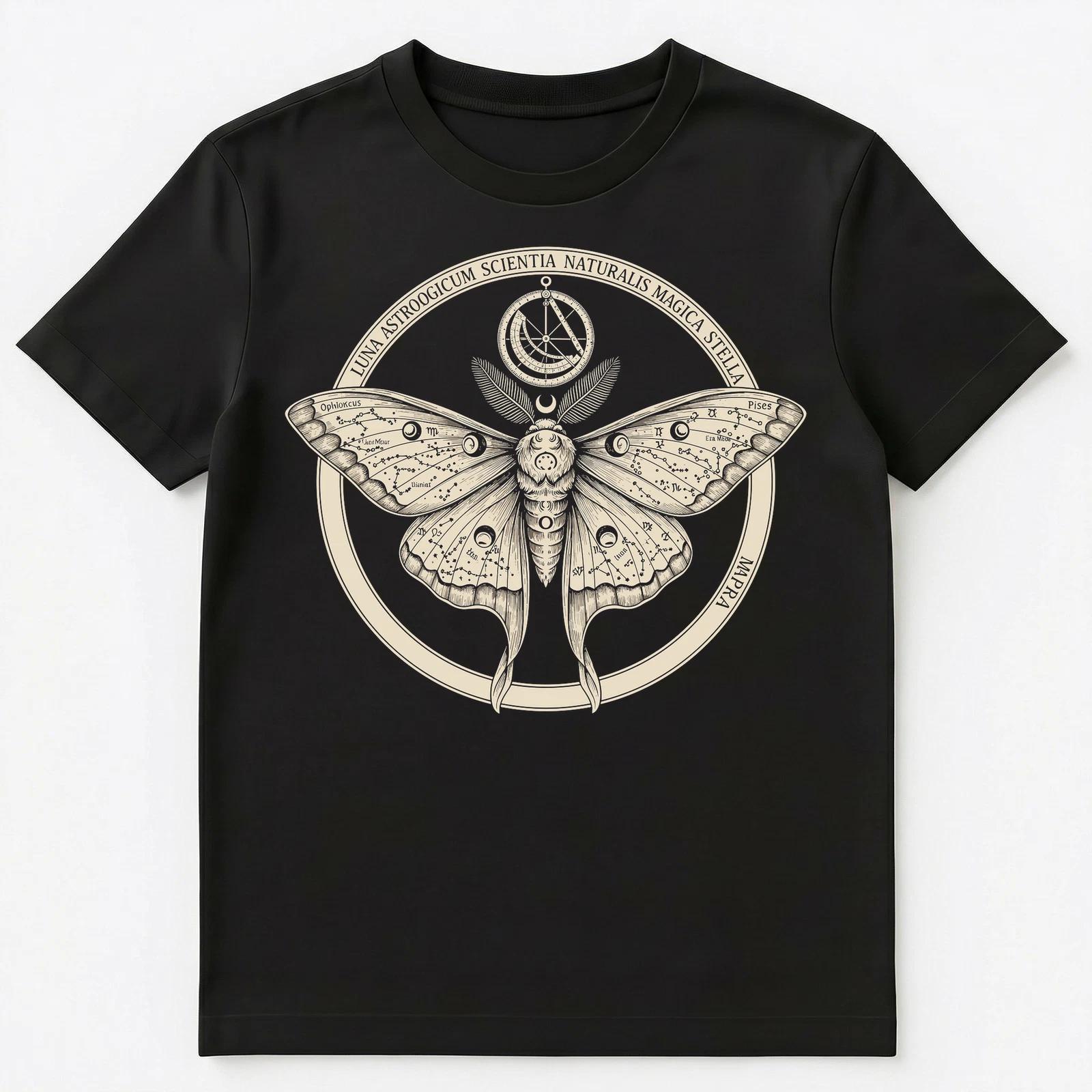Astrology Enthusiast Moth Constellation Celestial Unisex T-Shirt 2XL