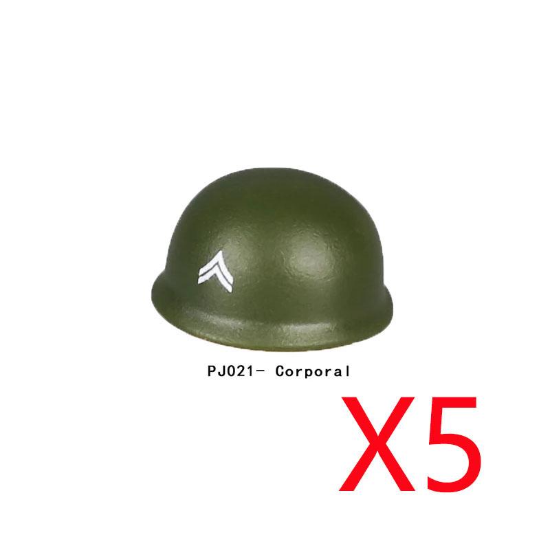 Military Figure MOC Building Block Accessories Vest Equipment Soviet American Soldier Helmet Hat Kit Mini Brick Toy Gift K48