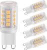 LED Bulbs G9 2 W Natural White 4000 K, Beam Angle 360°, 5 Pieces
