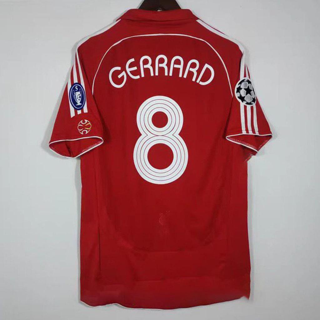 Arsenal '05-'06, Liverpool '06-'07 & AC Mailand Kaka, Henry & Gerrard Retro Trikot Kurzarm