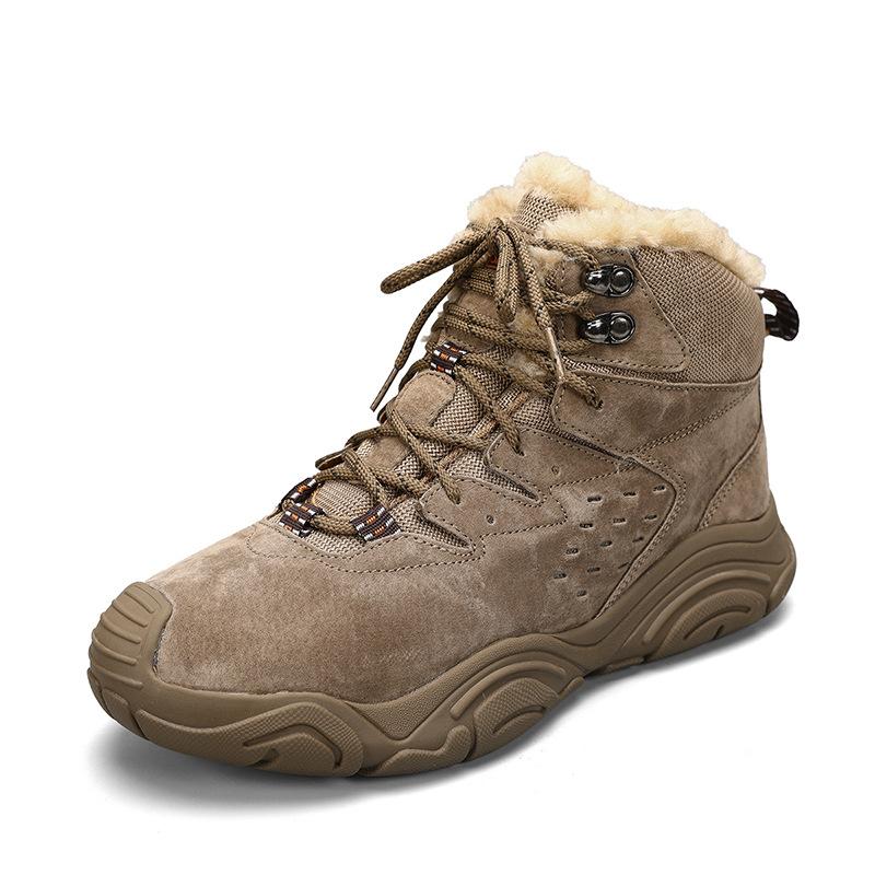 

Douyin live broadcast hot-selling autumn and winter popular men s outdoor leisure thickened warm leather Martin boots 46