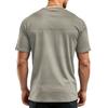 Men's Casual Quick-Dry Round Neck Short Sleeve Striped T-Shirt - Lightweight Mesh Breathable