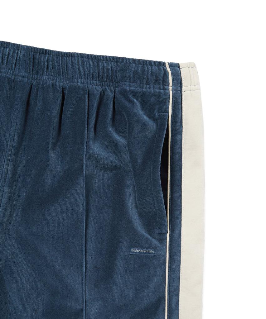 THISISNEVERTHAT Pantalone Tuta in Velluto Blu