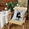 Tv H-Hannibals Cushion Cover Silky Short Plush Invisible Zipper Dustproof Sofa Pillow Case For Home Decor