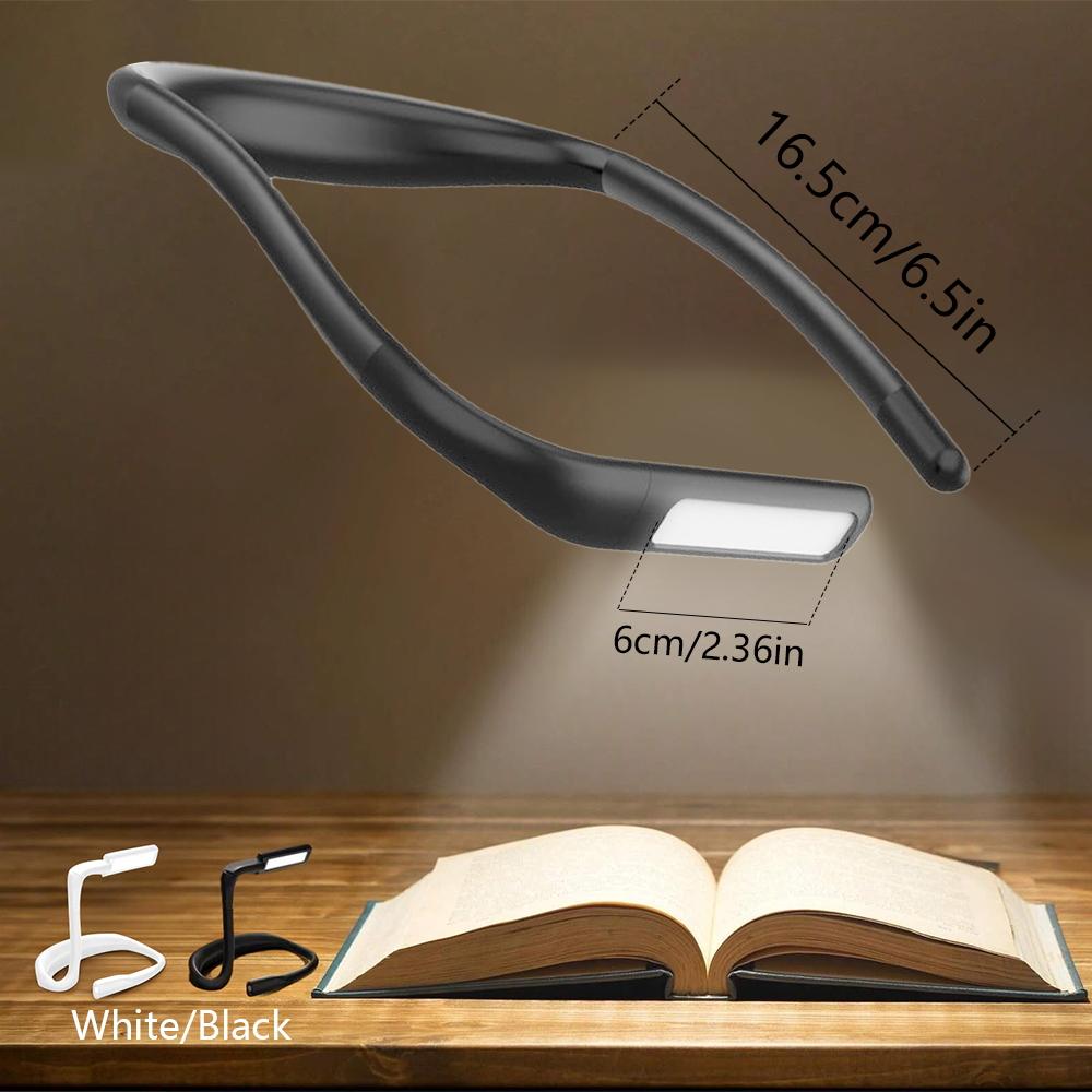 Eye protection reading light, neck LED night light, portable USB charging small table lamp, dual-use for charging and plugging