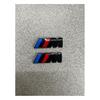 2x BMW M Sport Znak Lesklý Černý Samolepka Boční Křídlo Blatník Znak 45x15mm